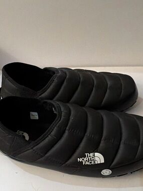 The North Face Black Quilted Slip-On Mules